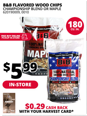 [IN-STORE] B&B Flavored Wood Chips 180 Cu. In.